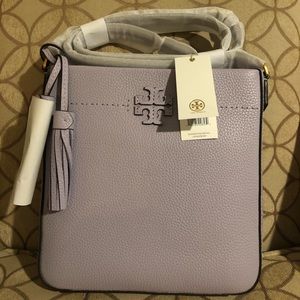 NWT Tory Burch McGraw Swingpack. Pale violet.